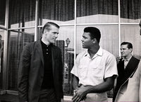 ALI, MUHAMMAD & TOM HEINSOHN LARGE FORMAT PHOTO BY HOWARD BINGHAM