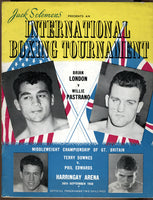 LONDON, BRIAN-WILLIE PASTRANO OFFICIAL PROGRAM (1958)