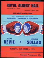 MINTER, ALAN-LARRY PAUL OFFICIAL PROGRAM (1975)