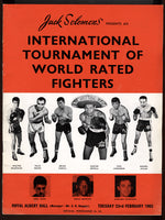 MCGOWAN, WALTER-FELIX BRAMI & GASPAR ORTEGA-BRIAN CURVIS OFFICIAL PROGRAM (1965)