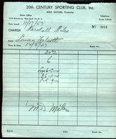 LOUIS, JOE DISBURSEMENT SHEET (1947- WALCOTT FIGHT-SIGNED)