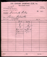 LOUIS, JOE DISBURSEMENT SHEET (1947- WALCOTT FIGHT-SIGNED)