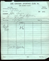 LOUIS, JOE DISBURSEMENT SHEET (1947- WALCOTT FIGHT-SIGNED BY MARSHALL MILES)