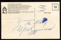 ALI, MUHAMMAD VINTAGE SIGNED POSTCARD