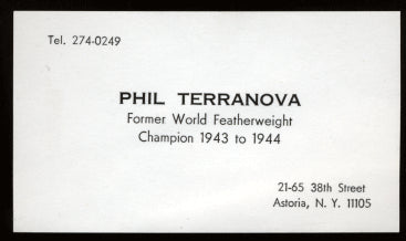 TERRANOVA, PHIL BUSINESS CARD