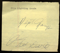 GOODE, OTIS "LIGHTNING" INK SIGNATURE