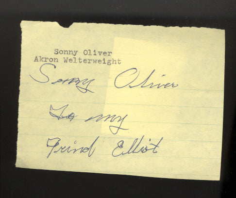 OLIVER, SONNY INK SIGNATURE