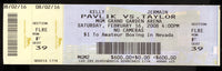 PAVLIK, KELLY-JERMAIN TAYLOR II FULL TICKET (2008)