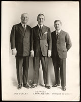 CARPENTIER, GEORGES-JACK CURLEY-FRANCOIS DESCHAMPS ANTIQUE PHOTO