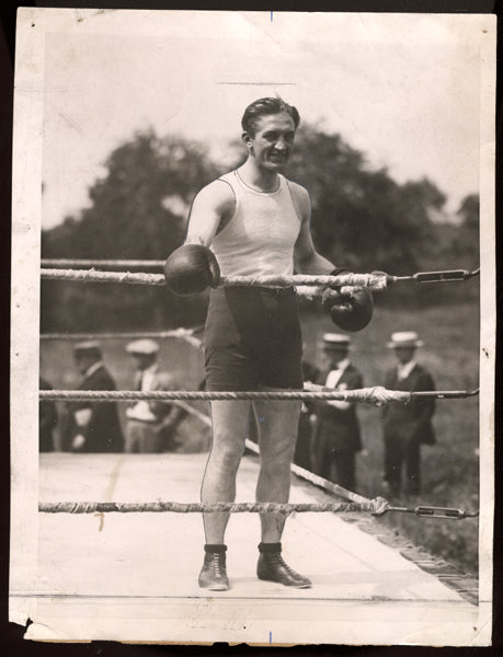 CARPENTIER, GEORGES ORIGINAL WIRE PHOTO (1921-TRAINING)