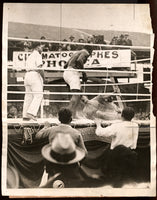 SIKI, BATTLING-GEORGES CARPENTIER WIRE PHOTO (1922-END OF FIGHT)