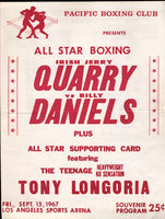 QUARRY, JERRY-BILLY DANIELS OFFICIAL PROGRAM (1967)