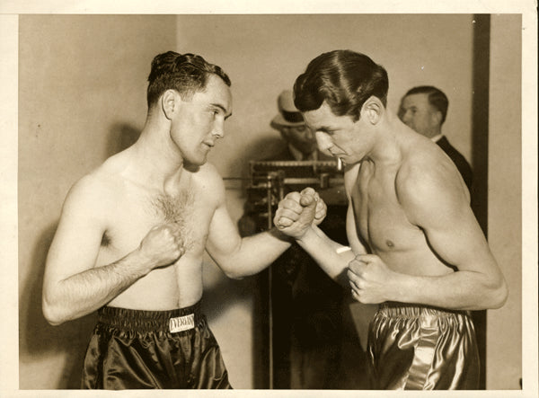 Berg,Jackie "Kid" Wire Photo Against Perlock 1931