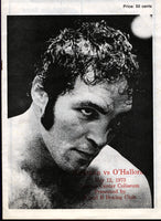 Kirkman,Boone Official Program Against O'Halloran 1973