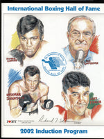 2002 INTERNATIONAL BOXING HALL OF FAME INDUCTION PROGRAM (CUEVAS, JOHANSSON)