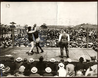 JOHNSON, JACK-JESS WILLARD ORIGINAL WIRE PHOTO (1915-13TH ROUND)