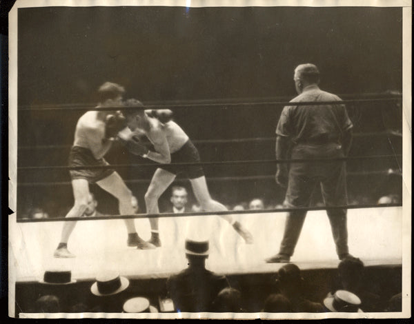 LEONARD, BENNY-LEW TENDLER II WIRE PHOTO (1923)