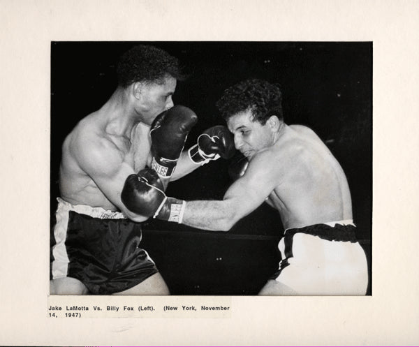 LAMOTTA, JAKE-BILLY FOX WIRE PHOTO (1949)