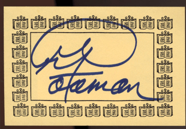 FOREMAN, GEORGE SIGNATURE