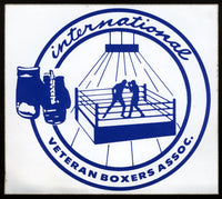 INTERNATIONAL VETERAN BOXERS UNUSED STICKER