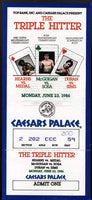 HEARNS, TOMMY-MARK MEDAL & DURAN-SIMS FULL TICKET (1986)