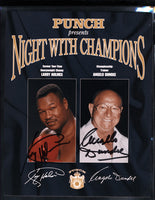 HOLMES, LARRY & ANGELO DUNDEE SIGNED PHOTO