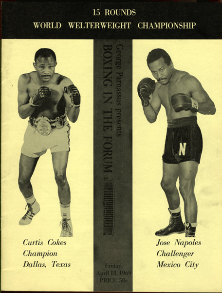 NAPOLES, JOSE-CURTIS COKES OFFICIAL PROGRAM (1969)