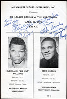 WILLIAMS, CLEVELAND-EDDIE BROOKS SIGNED OFFICIAL PROGRAM (1970-SIGNED BY BOTH)