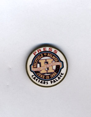 HOLYFIELD, EVANDER-LARRY HOLMES PRESS PIN (1992)