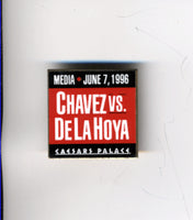 DE LA HOYA, OSCAR-JULIO CESAR CHAVEZ I PRESS PIN (1996)