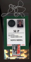 LEWIS, LENNOX-MIKE TYSON PRESS CREDENTIAL (2002)
