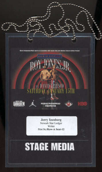 JONES, JR., ROY-DAVID TELESCO PRESS CREDENTIAL (2000)