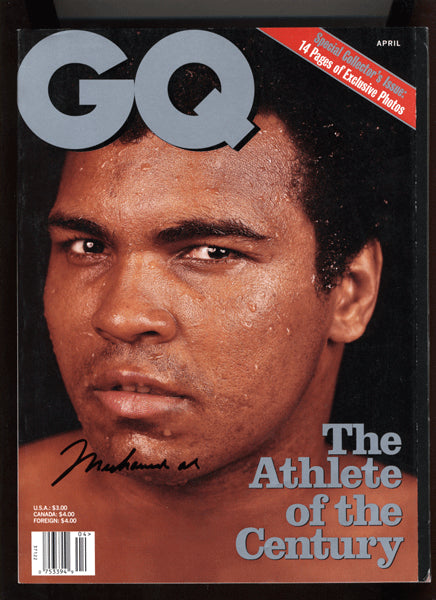 ALI, MUHAMMAD SIGNED GQ MAGAZINE