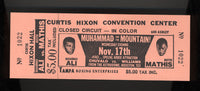 ALI, MUHAMMAD-BUSTER MATHIS FULL CLOSED CIRCUIT TICKET (1971)