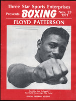 PATTERSON, FLOYD-CHARLIE HARRIS OFFICIAL PROGRAM (1971)