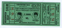 ALI, MUHAMMAD-JERRY QUARRY I FULL CLOSED CIRCUIT TICKET (1970)