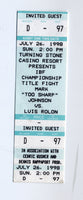 JOHNSON, MARK "TOO SHARP"-LUIS ROLDAN FULL TICKET (1998)