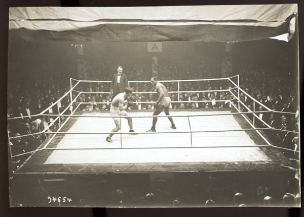 Jeannette,Joe-Carpentier Antuique Photo in Action  1914