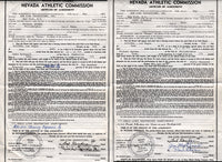 Spinks,Michael and Jim MacDonald Signed Contracts for Bout in 1985