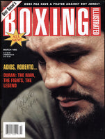 DURAN, ROBERTO SIGNED BOXING ILLUSTRATED (1995)