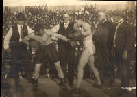KETCHEL, STANLEY-BILLY PAPKE ANTIQUE PHOTO (1908-SQUARING OFF)