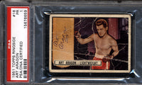 Aragon,Art  Signed 1951 Ringside Card PSA