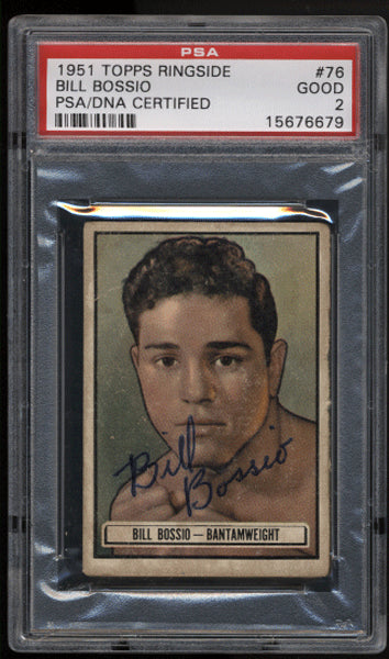 Bossio,Bill Signed 1951 1951 Topps Ringside PSA