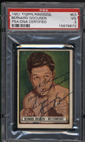 Docusen,Bernard Signed 1951 Topps Ringside PSA