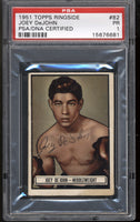 DeJohn,Joey Signed 1951 Topps Ringside PSA