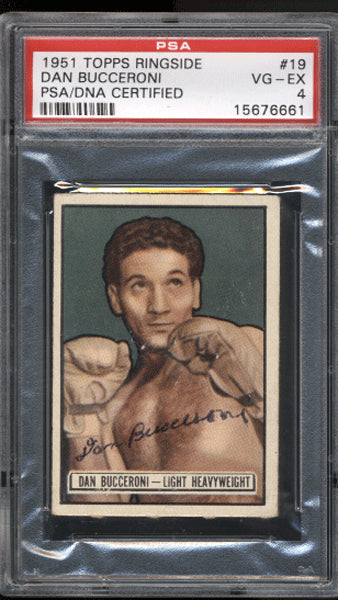 Bucceroni,Dan Signed 1951 Topps Ringside PSA