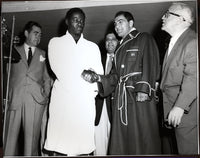 MARCIANO, ROCKY-EZZARD CHARLES ORIGINAL PHOTO (1954-PRE FIGHT)
