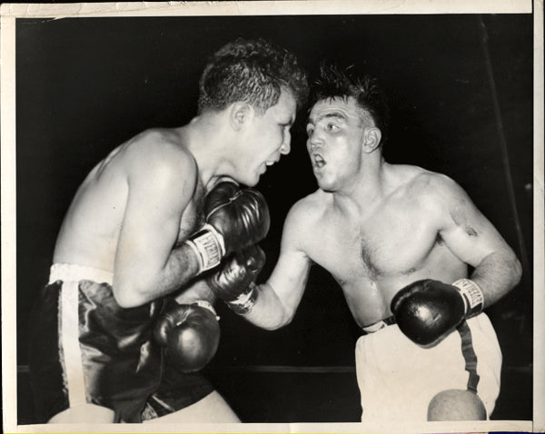 LaMotta,Jake -Villemain Wirephoto in Action  1949