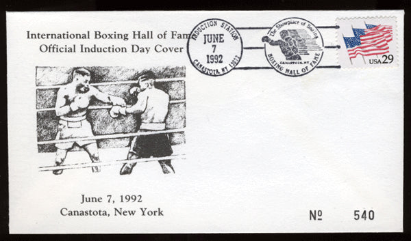 1992 Boxing Hall of Fame First Day Cover