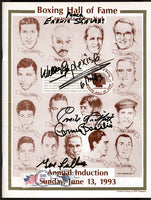 1993 Boxing Hall of Fame Program Signed by Many
